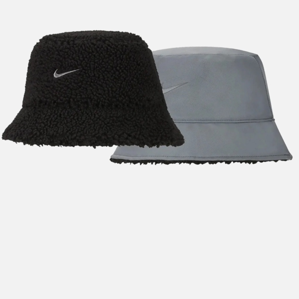 Nike Dual-Sided Black and Gray Bucket Hat